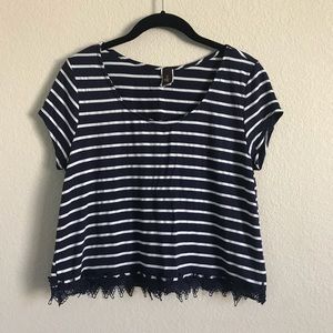 Striped CropTop 💙